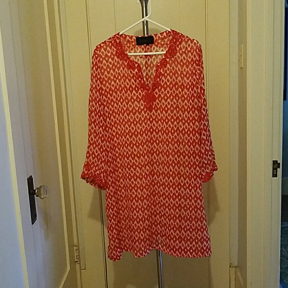 Sheer Tunic Dress